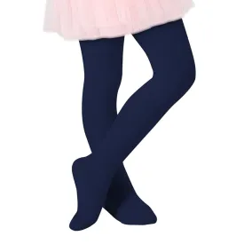 6pk Ballet Tights Footed Stockings Girls Dance Toddler Uniform Navy Medium 4-6