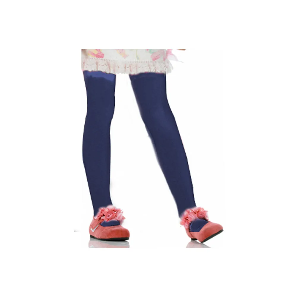 6pk Ballet Tights Footed Stockings Girls Dance Toddler Uniform Navy Medium 4-6