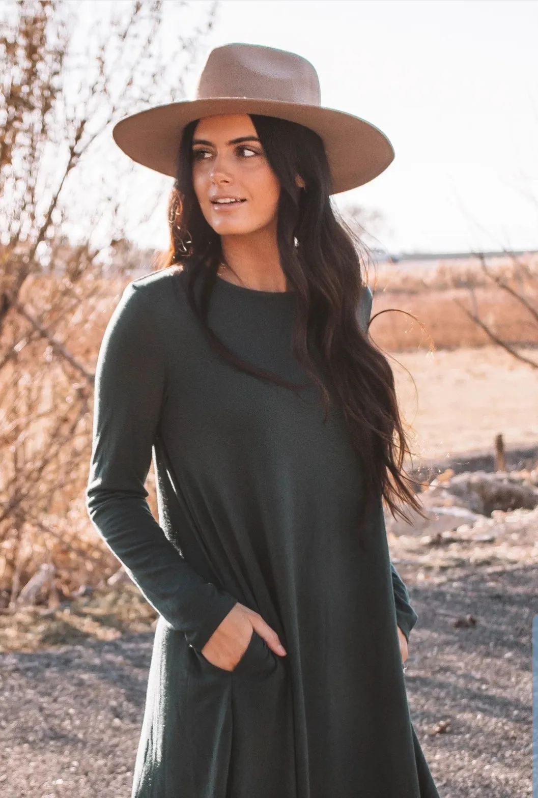 Adriana Pocket Swing Dress S-3XL