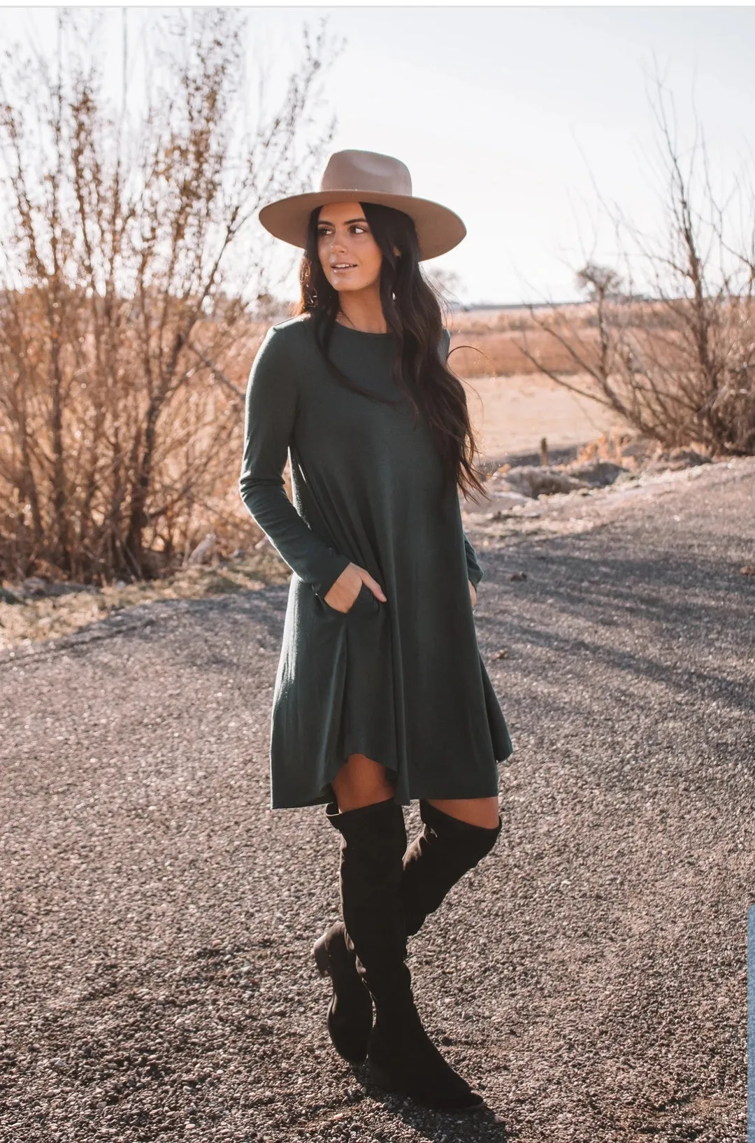 Adriana Pocket Swing Dress S-3XL