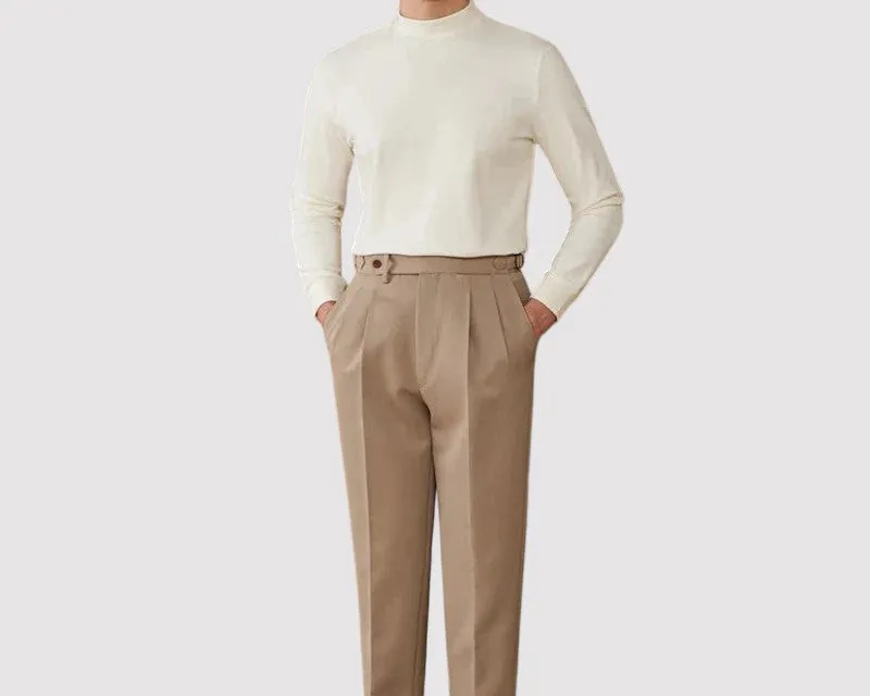 Ancien | Men's Soft Cashmere Half-Turtleneck Sweater