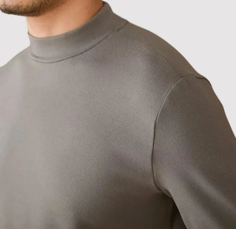 Ancien | Men's Soft Cashmere Half-Turtleneck Sweater