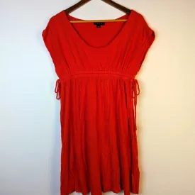 Banana Republic Babydoll Orange Tee Shirt Dress - Small