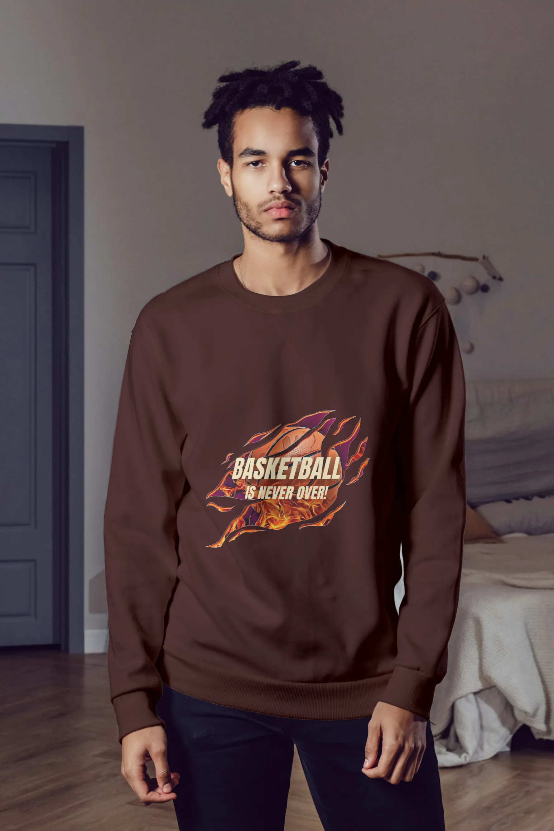 'BasketBall Is Not Over' Sweatshirt for Men