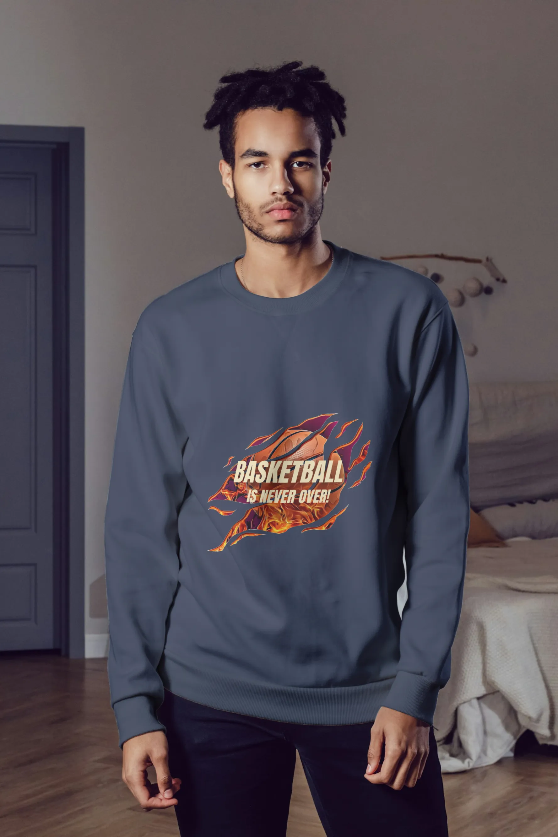 'BasketBall Is Not Over' Sweatshirt for Men