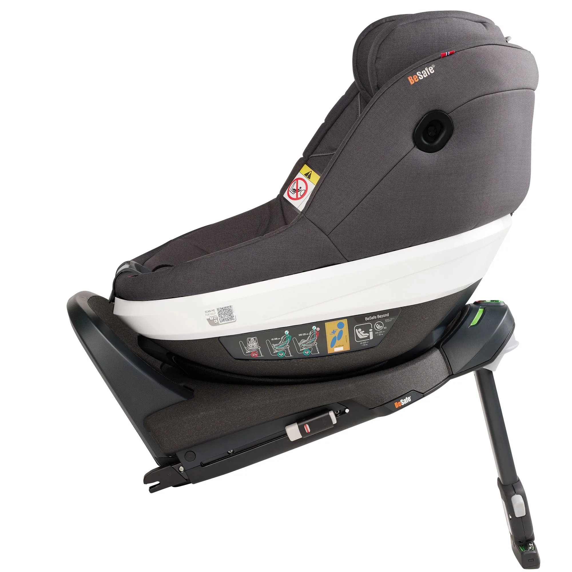 BeSafe Beyond Car Seat & Base in Dark Grey Melange