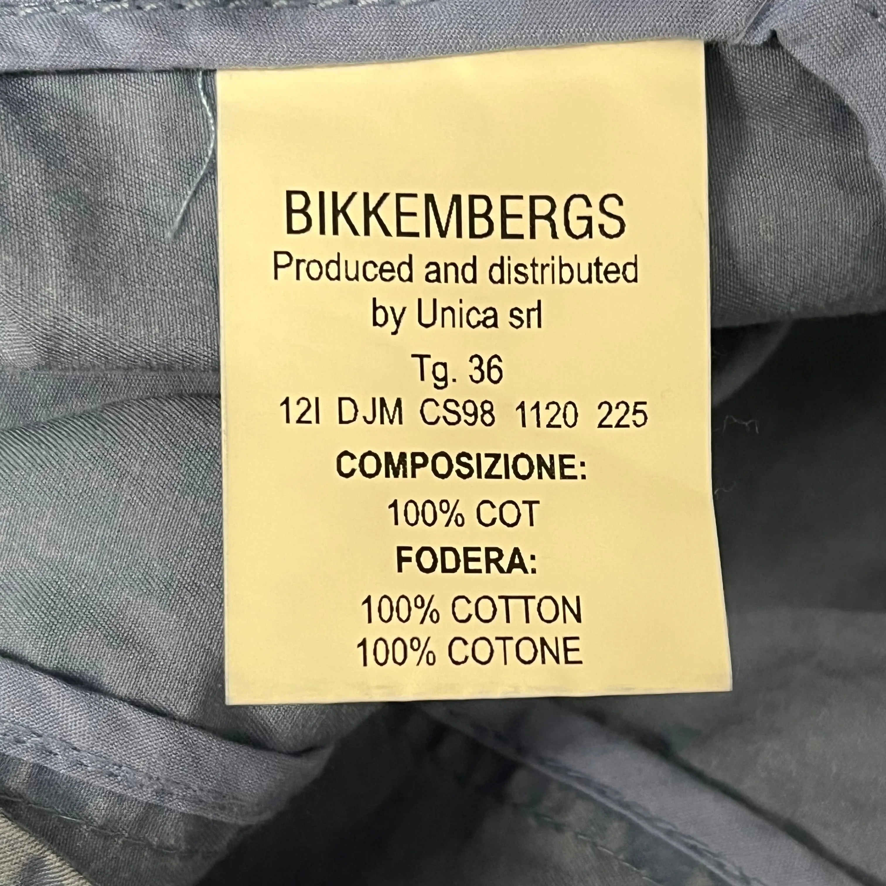 BIKKEMBERGS/Tailored Jkt/SS/Cotton/BLU/