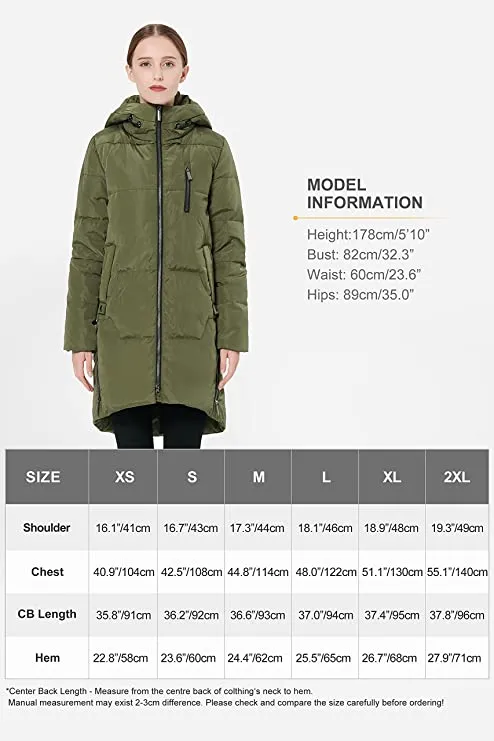 Black Ladies Winter Coats Stylish Ladies Down Coat with Hood - Orolay