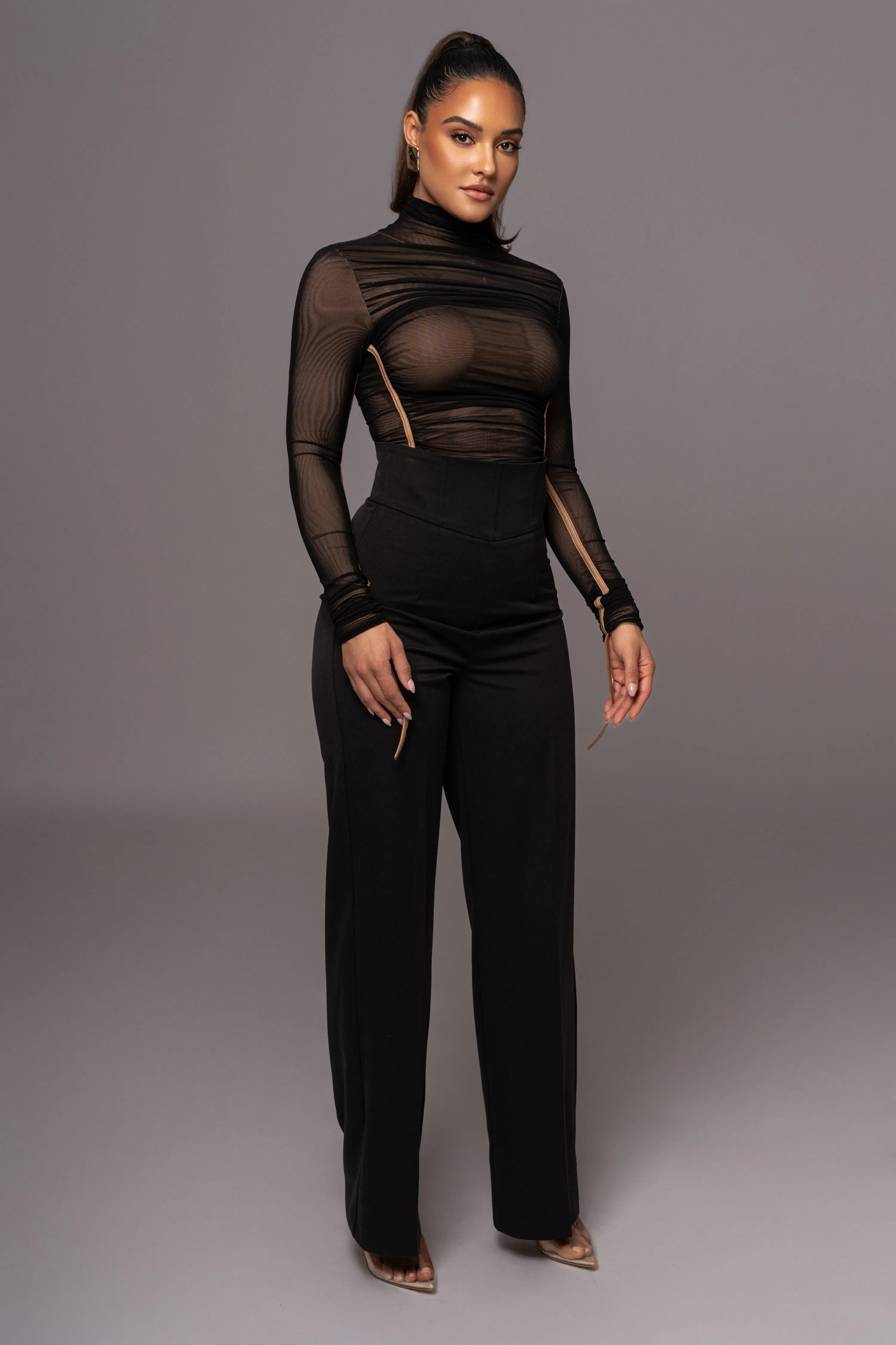 Black Novena Woven Pants