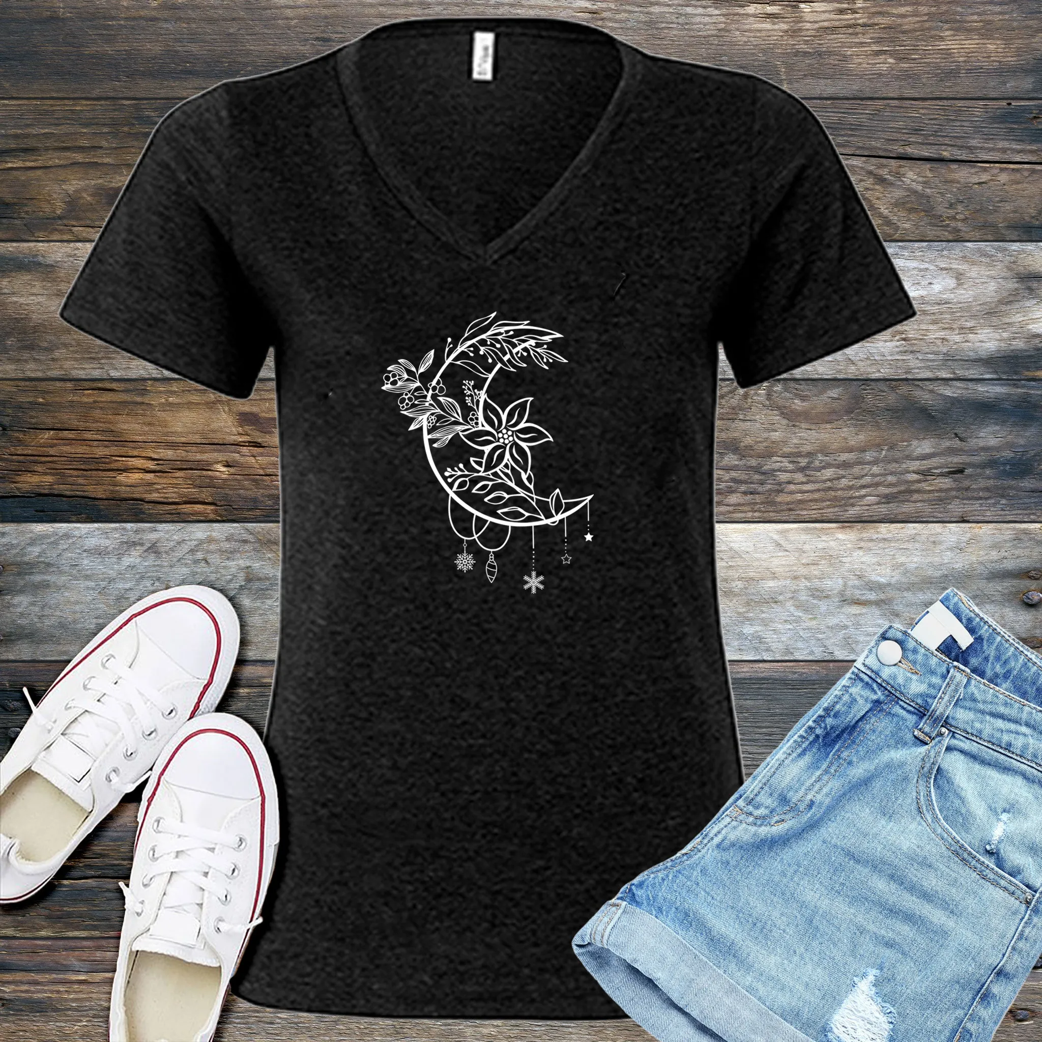 Blooming Moon V-Neck