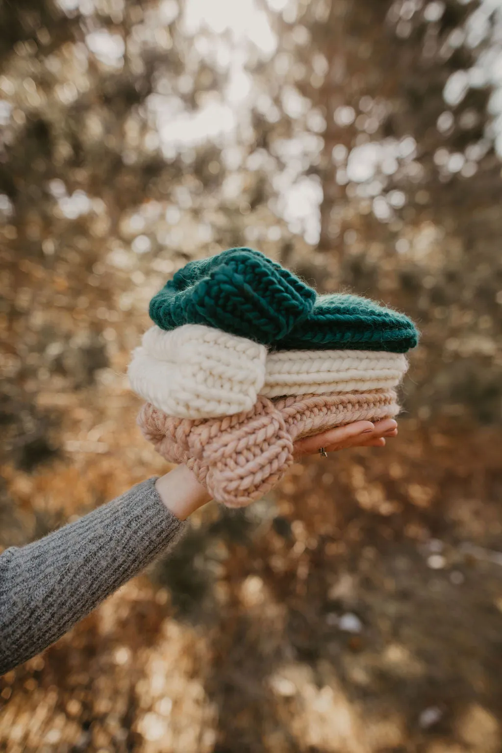 Blush Pink Peruvian Wool Ribbed Knit Hat