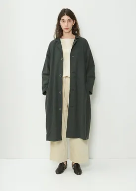 Button Down Wool Blend Coat