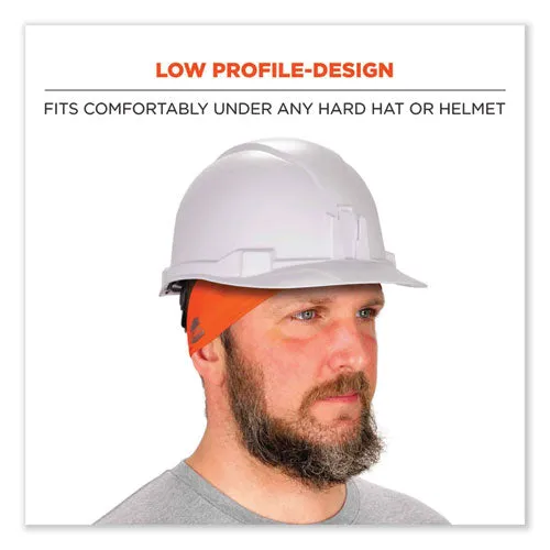 Chill-its 6634 Performance Knit Cooling Headband, Polyester/spandex, One Size Fits Most, Orange, Ships In 1-3 Business Days