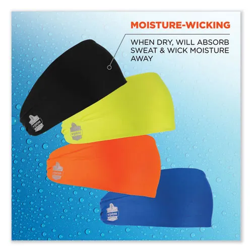 Chill-its 6634 Performance Knit Cooling Headband, Polyester/spandex, One Size Fits Most, Orange, Ships In 1-3 Business Days