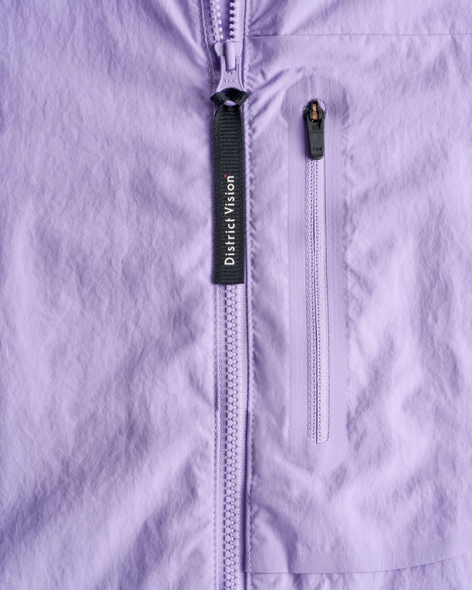 Cropped Recycled DWR Jacket - Lilac
