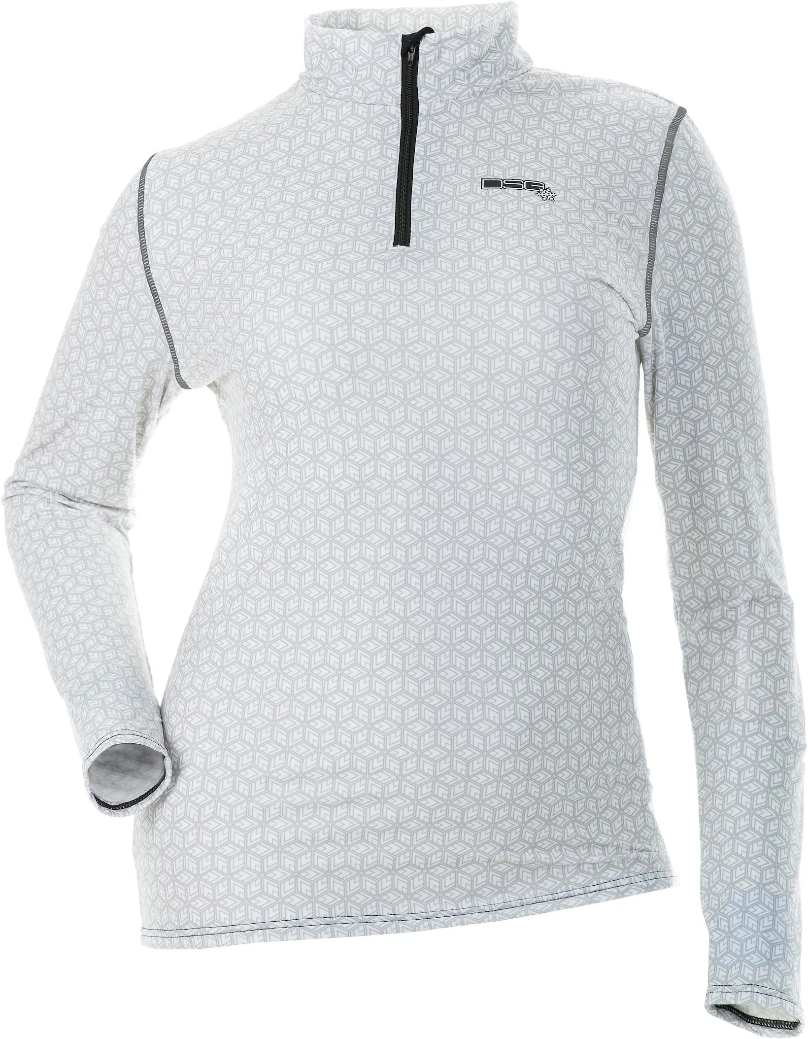 DIVAS D TECH BASE LAYER SHIRT WHITE SNOWFLAKE 3X 98887