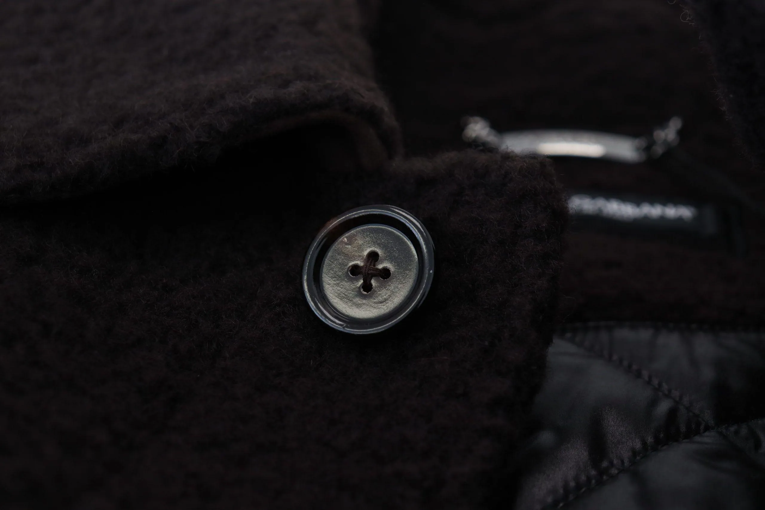 Dolce & Gabbana Black Alpaca Button Down Trench Coat Jacket