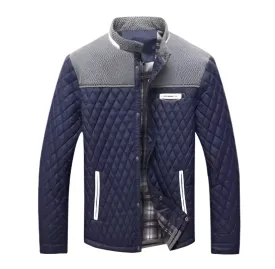 Elegant Men's Quilted Jacket with Insulated Lining