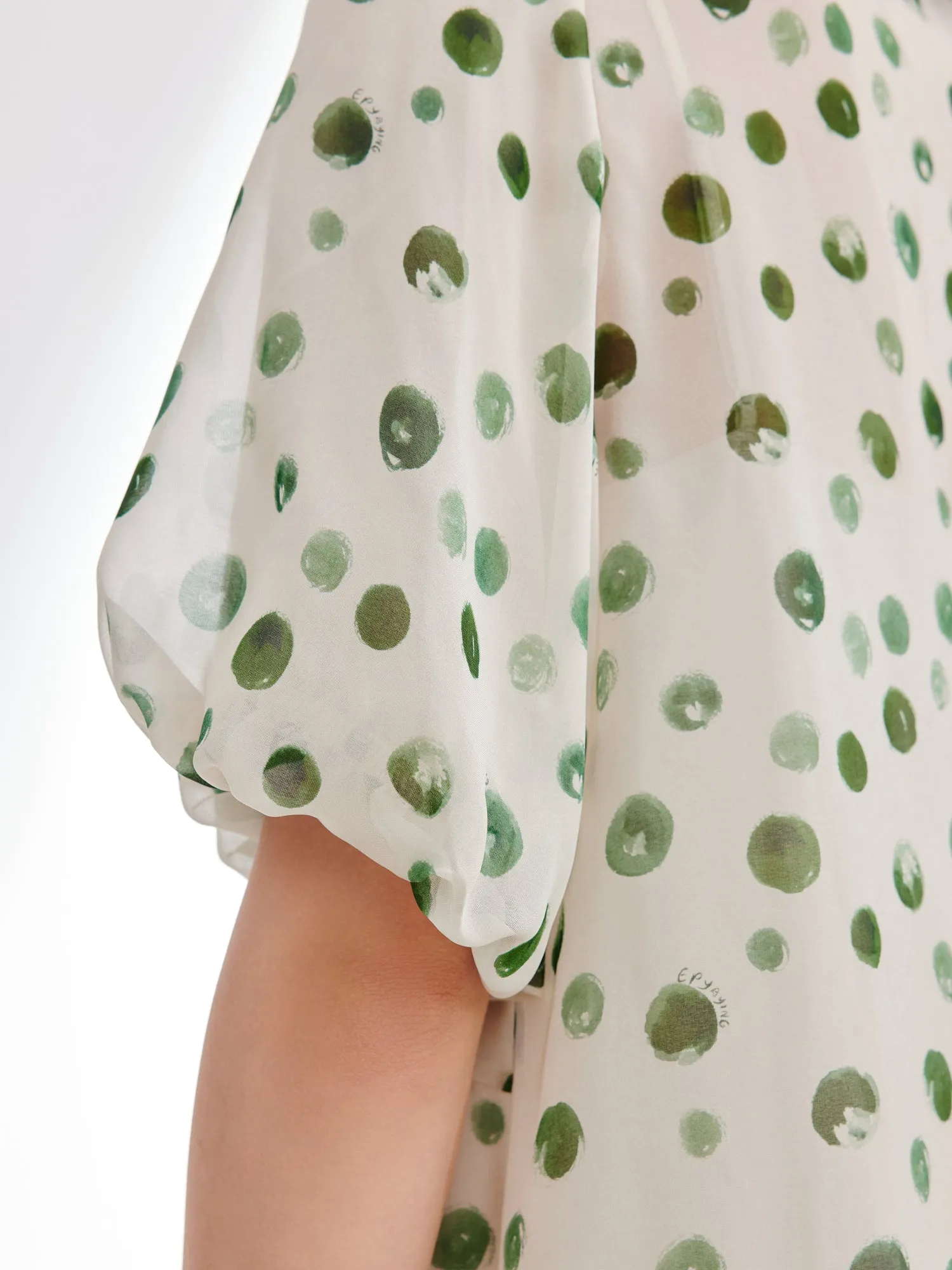 EP YAYING Silk Chiffon Dress