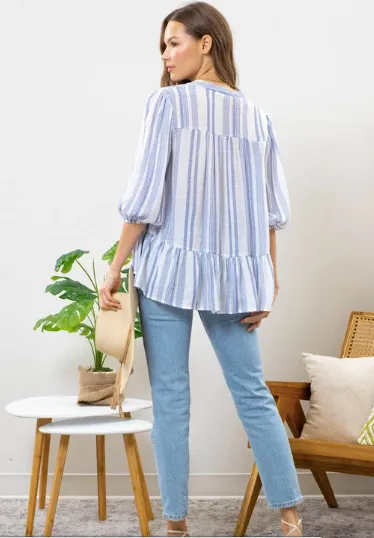 FINAL SALE Gloria Stripes Top