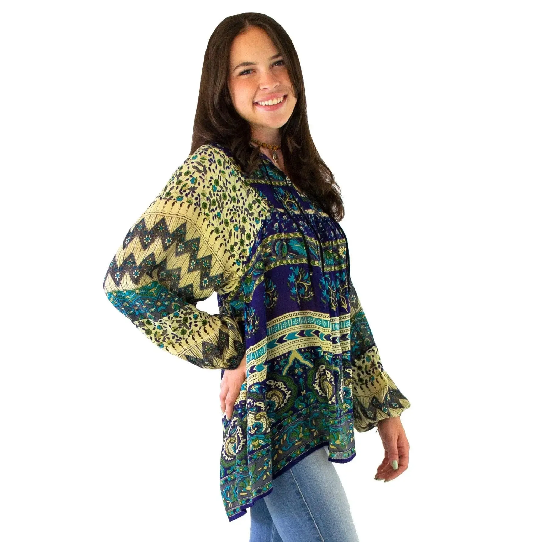 Flowy Peasant Blouse