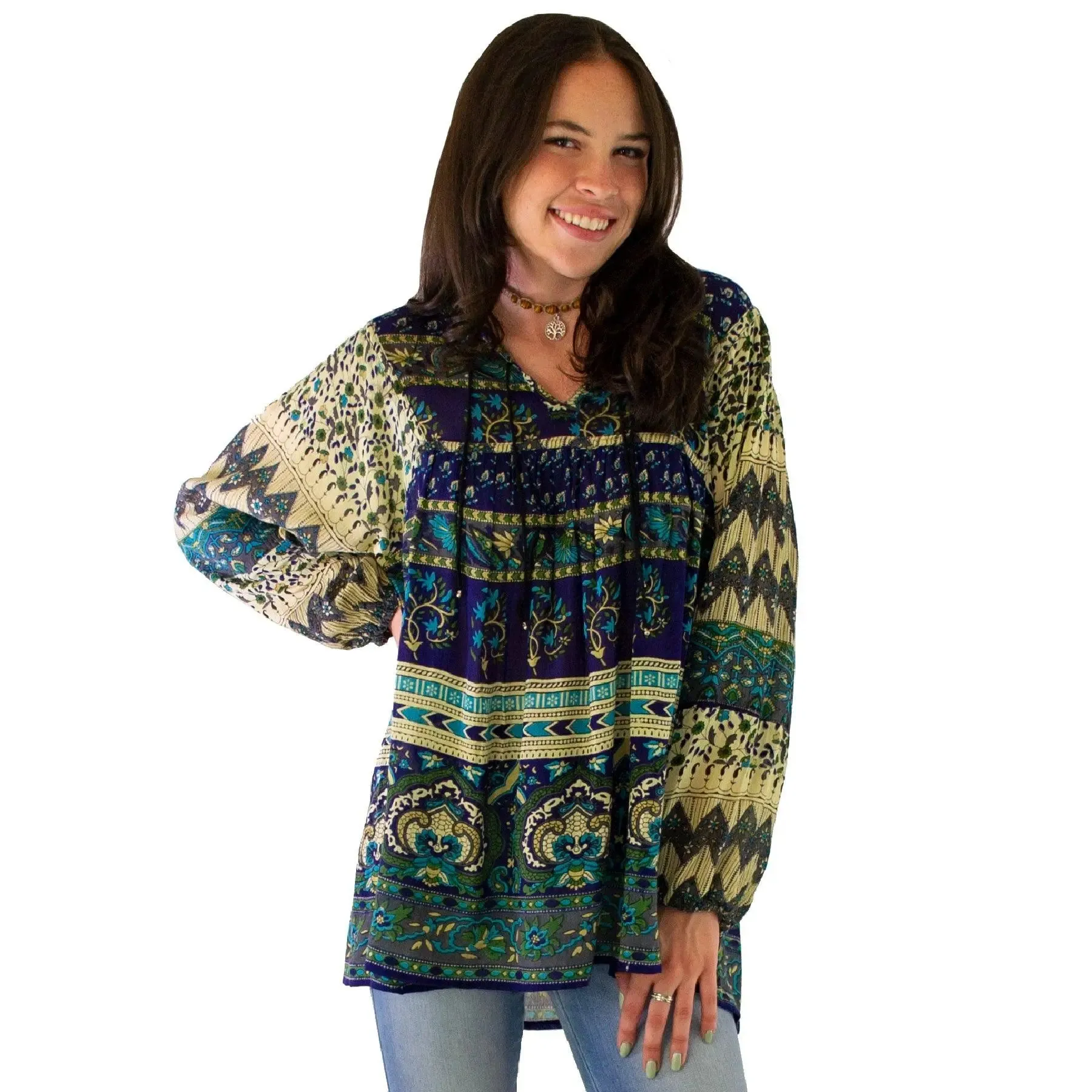 Flowy Peasant Blouse