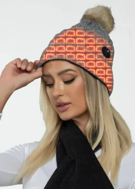 FNDN Heated Cable Knit Beanie