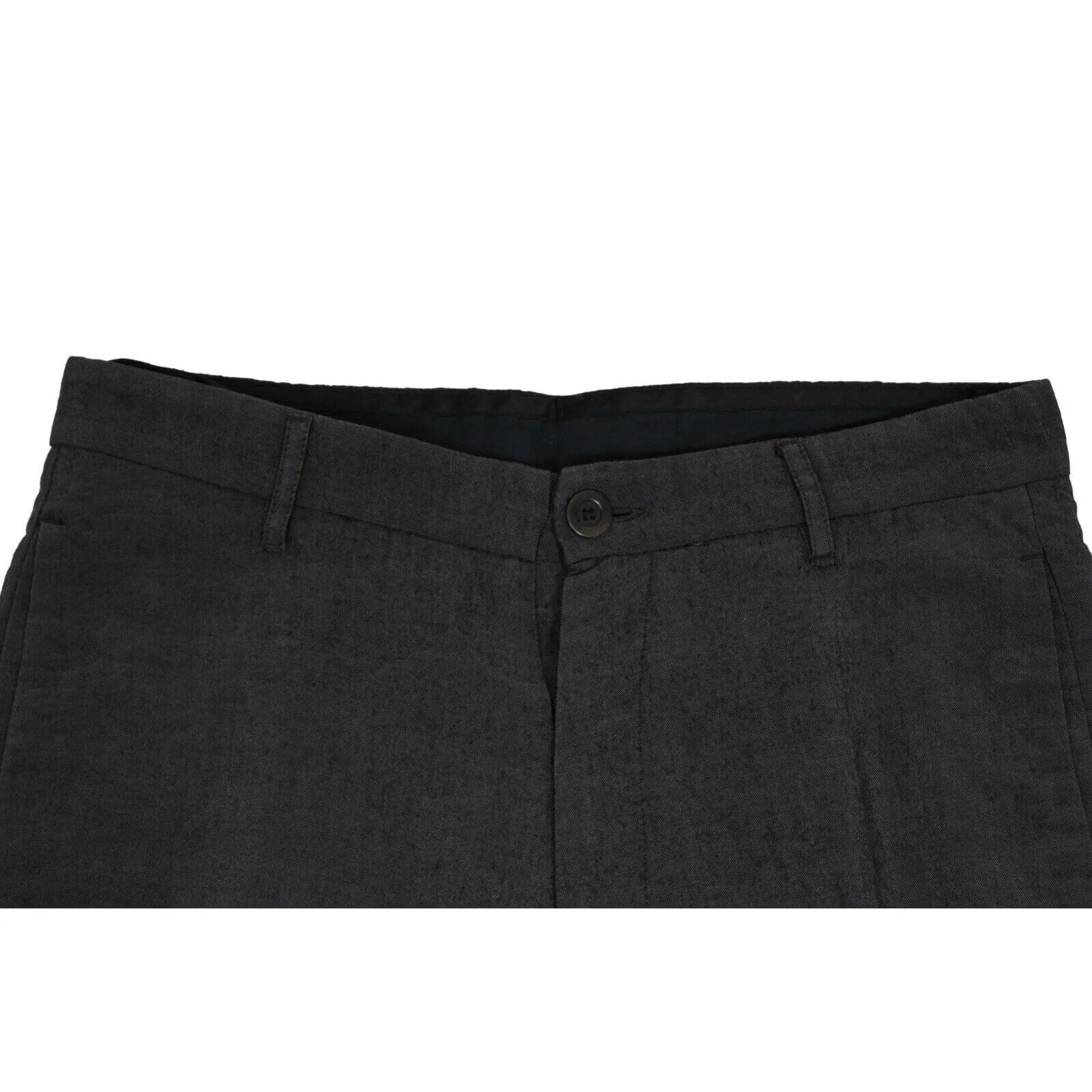 Grey Antracite Mohair Wool Tailored Pod Shorts