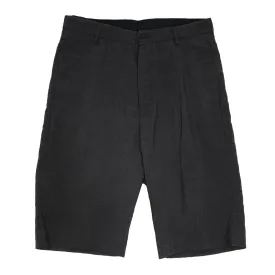 Grey Antracite Mohair Wool Tailored Pod Shorts