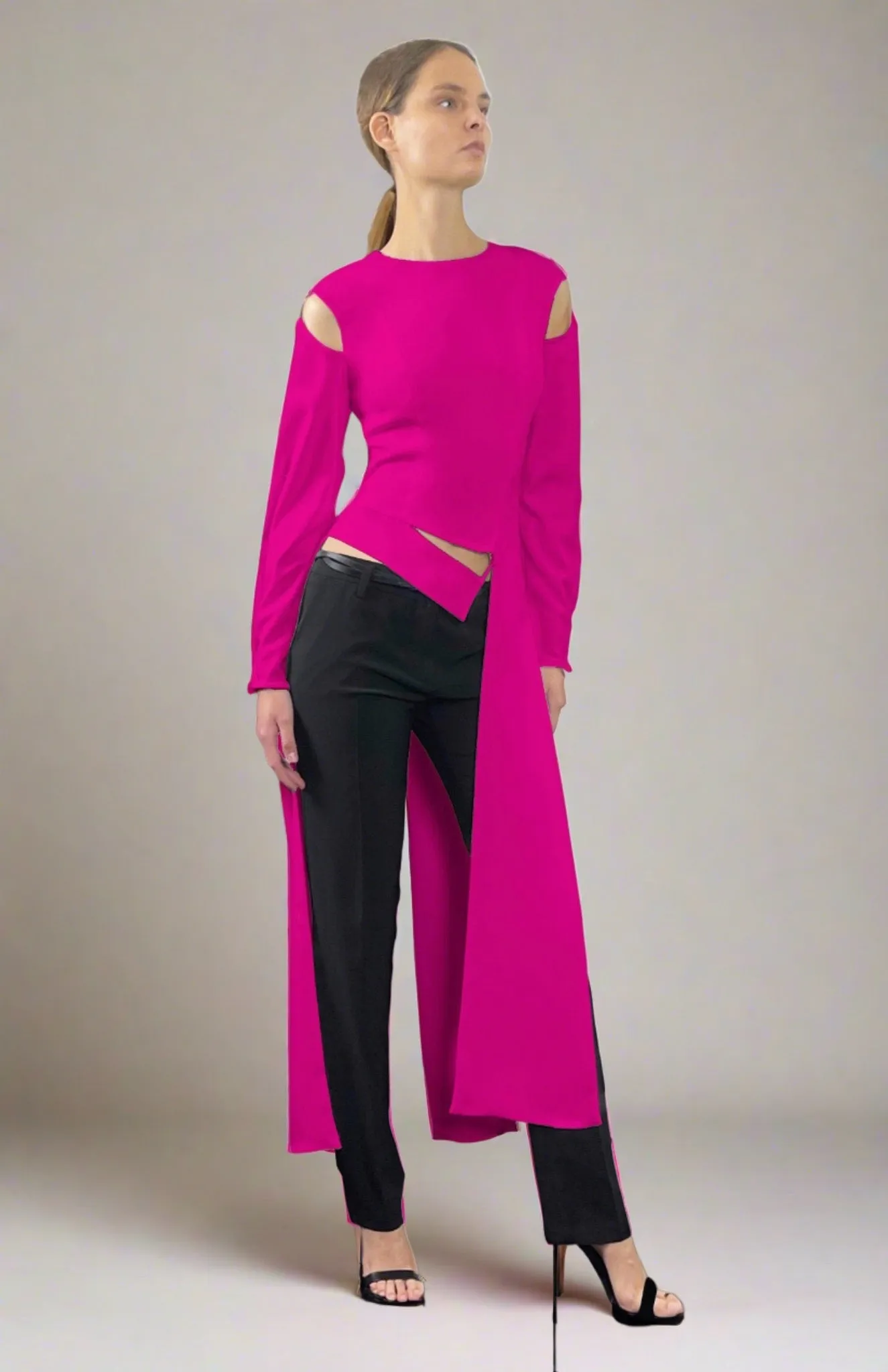 Hera Top | Dynamic Long Sleeve Tailored Top