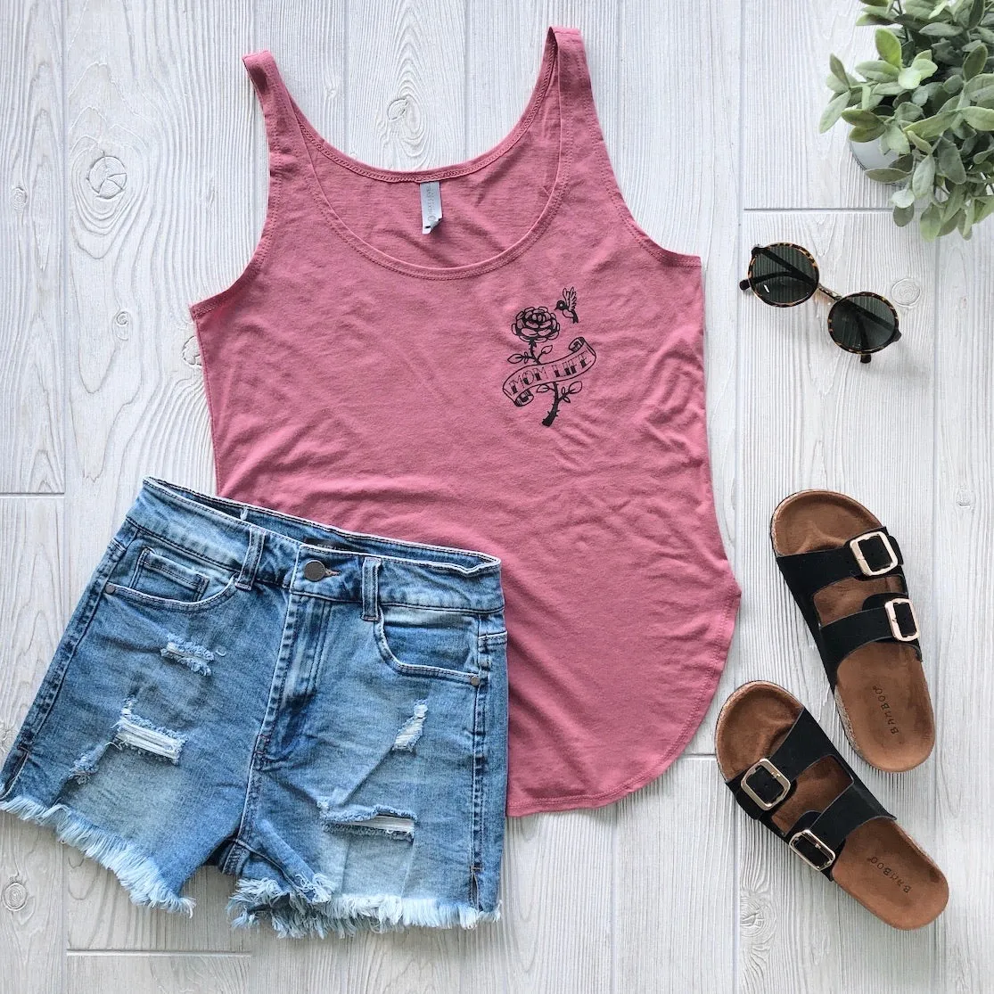 Hummingbird • Dark Mauve Tank