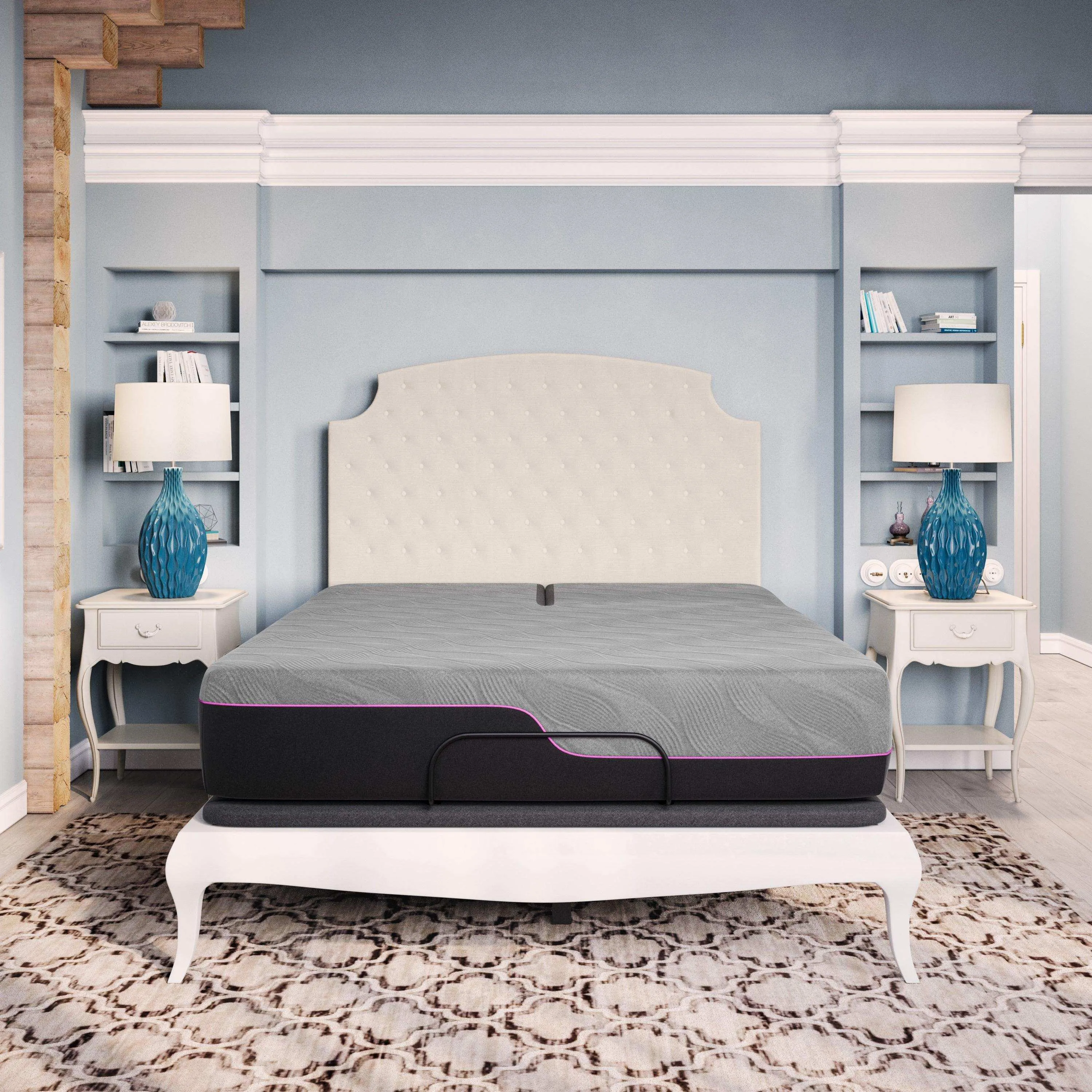 King Flex Head Mattress, 11" Cooling GelCare Memory Foam, Renew