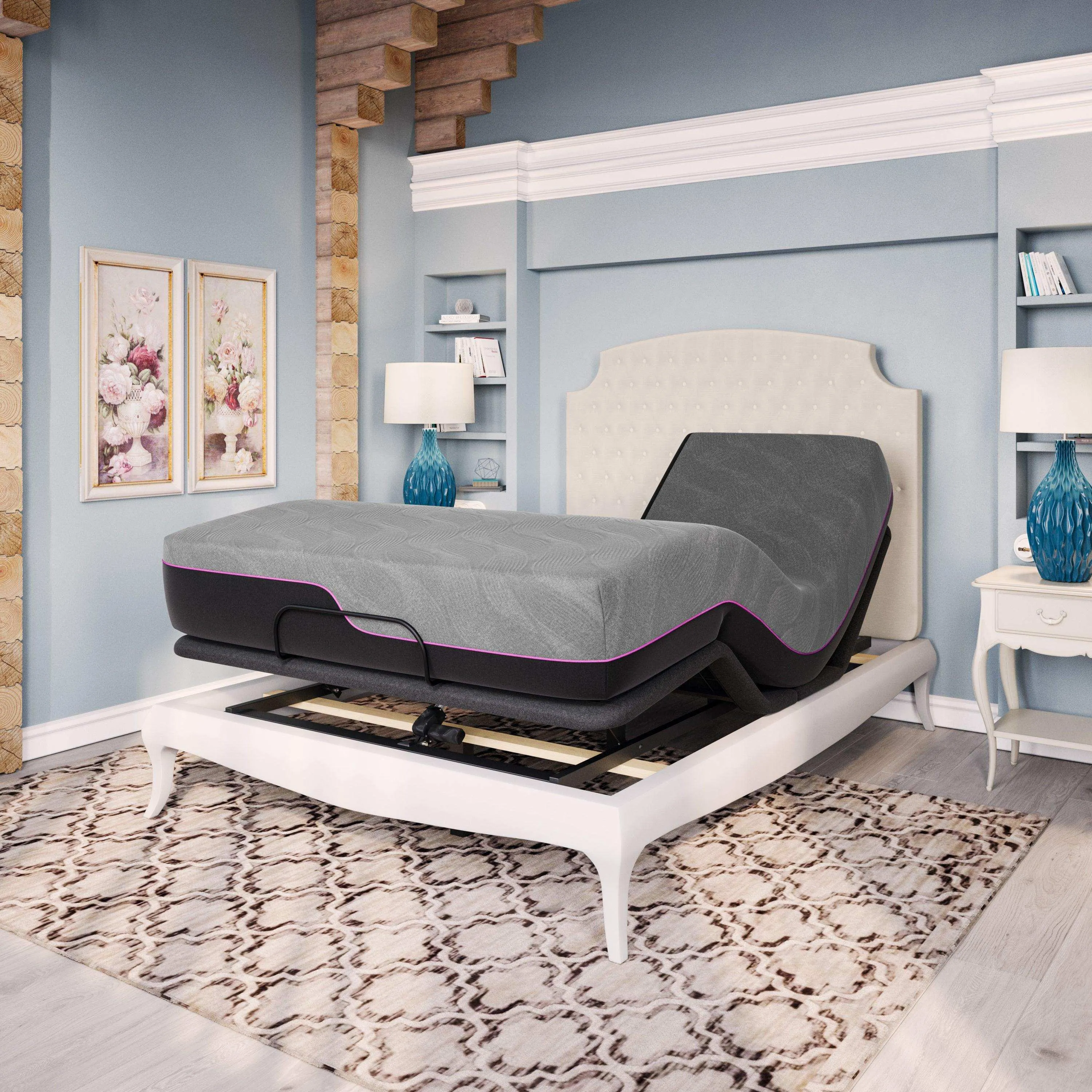 King Flex Head Mattress, 11" Cooling GelCare Memory Foam, Renew