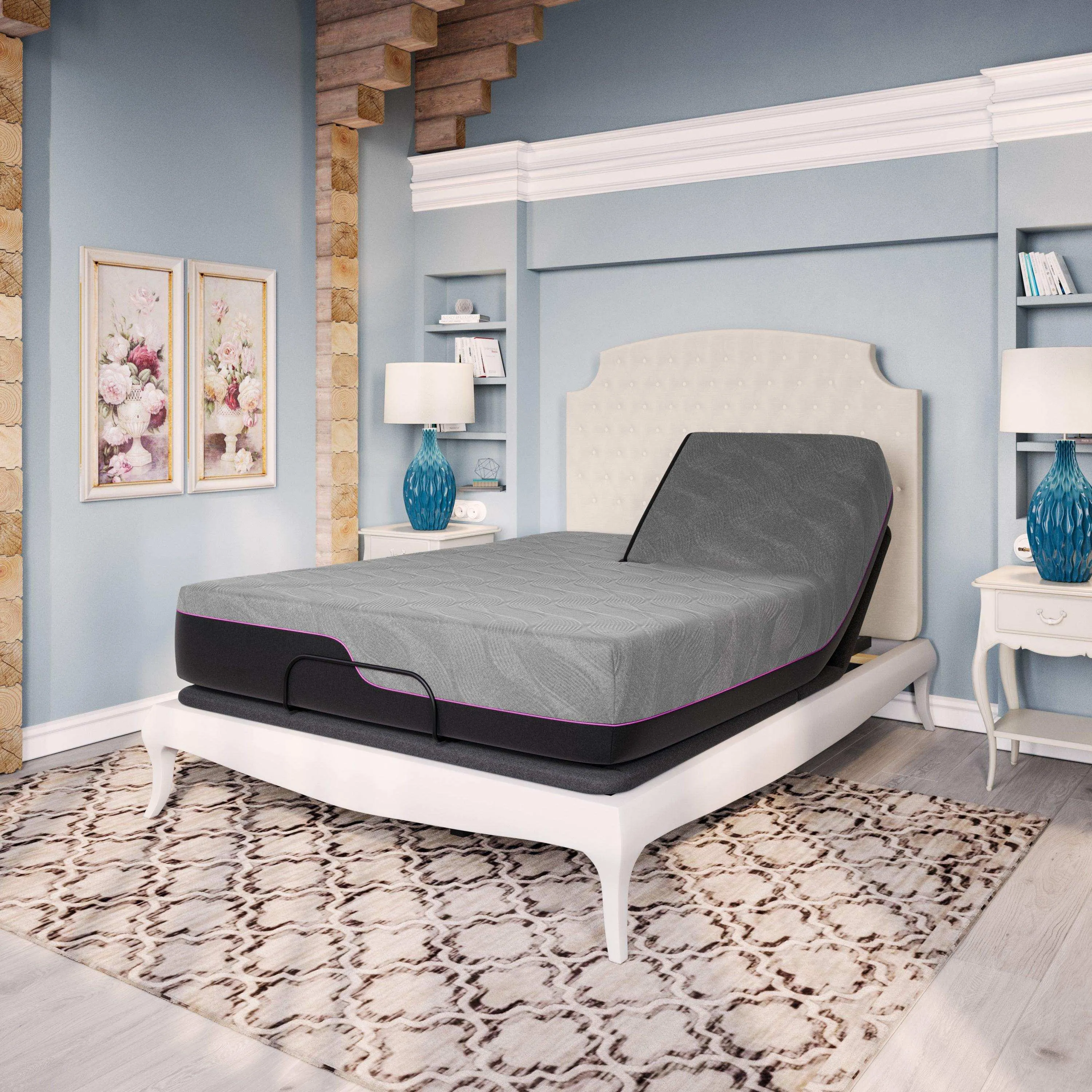 King Flex Head Mattress, 11" Cooling GelCare Memory Foam, Renew