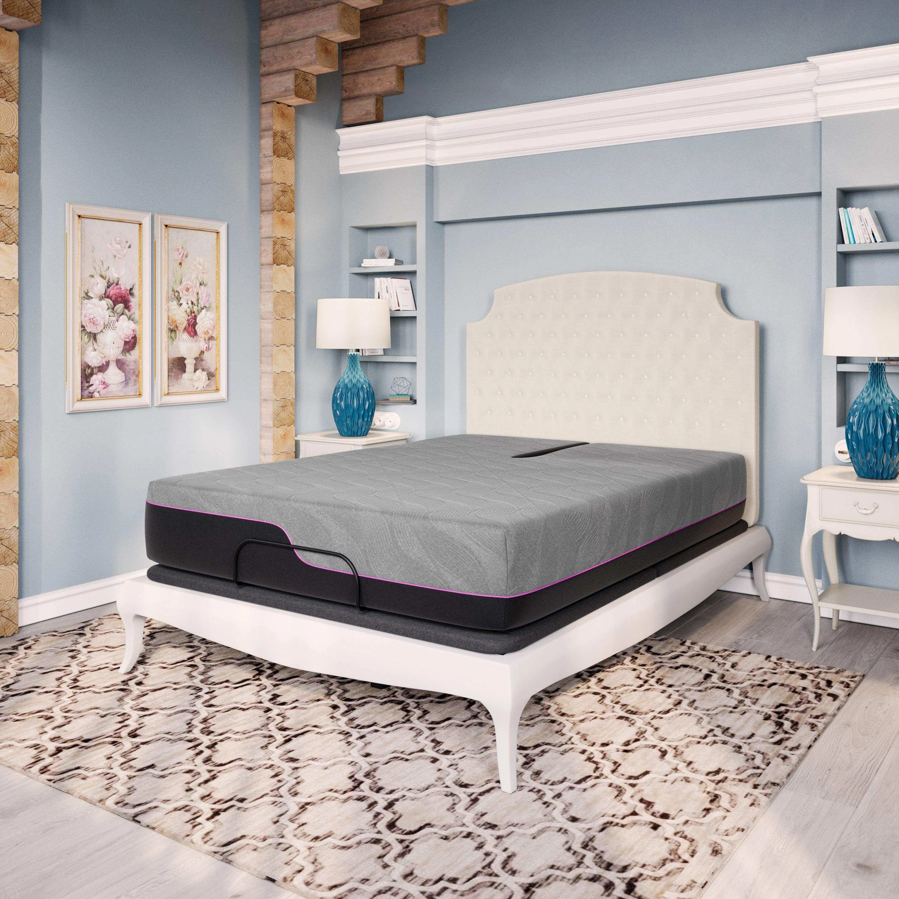 King Flex Head Mattress, 11" Cooling GelCare Memory Foam, Renew