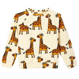 Kukukid Giraffe Sweatshirt - Yellow