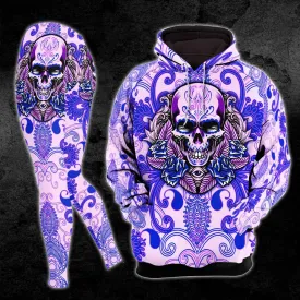 Light Purple Ancient Skull Combo Hoodie and Leggings