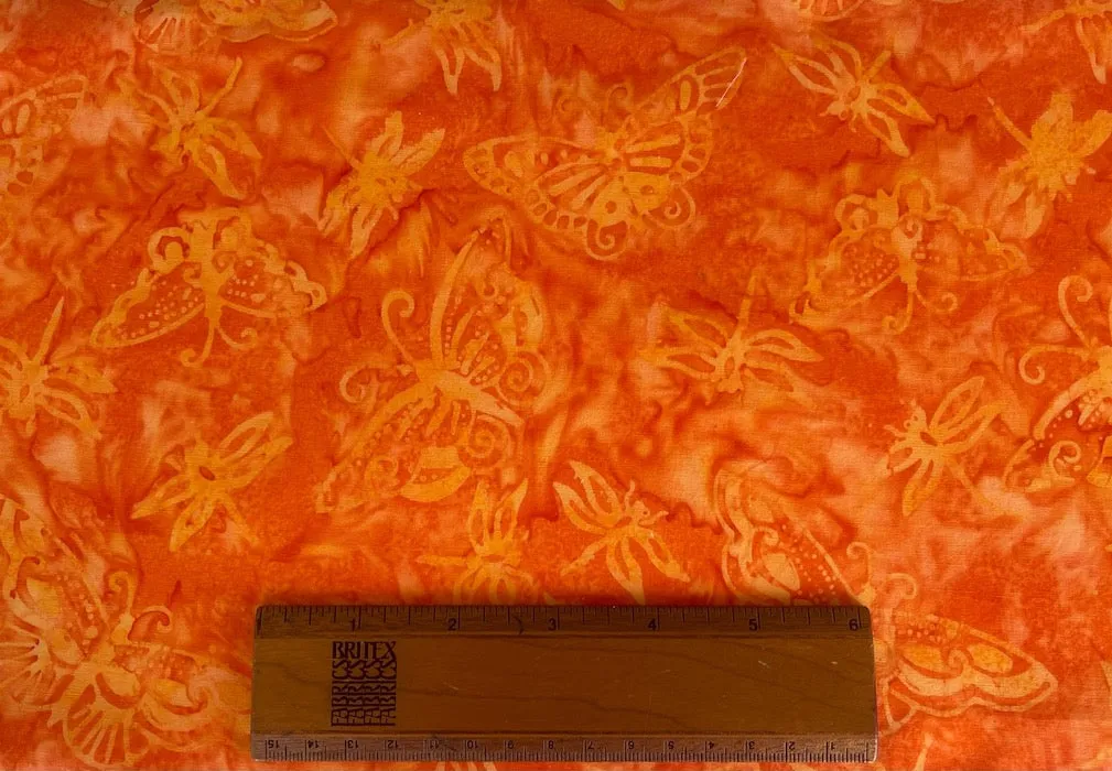 Marigold & Marmalade Butterflies Cotton Batik (Made in Indonesia)