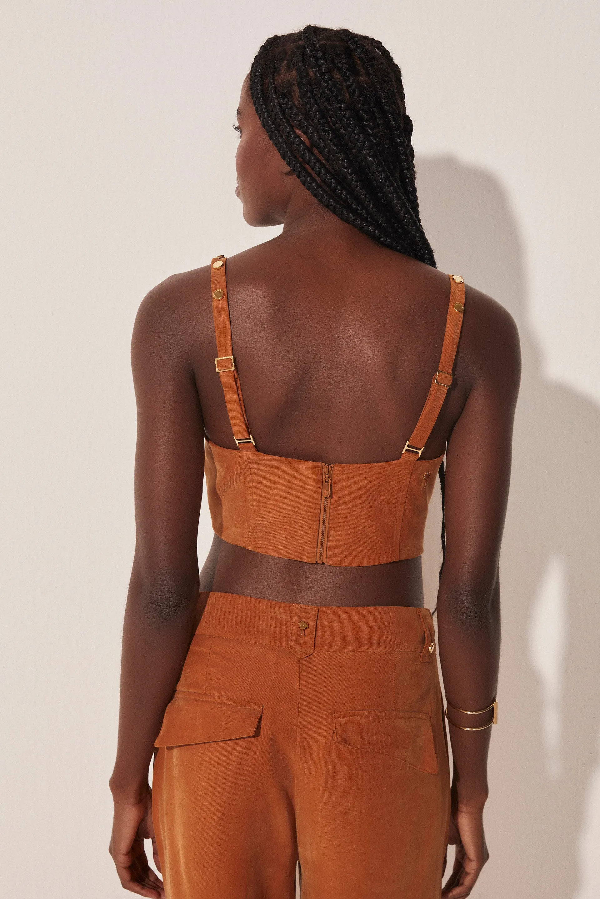 Mediterranean Tailored Top With Wide Straps E4559A1646