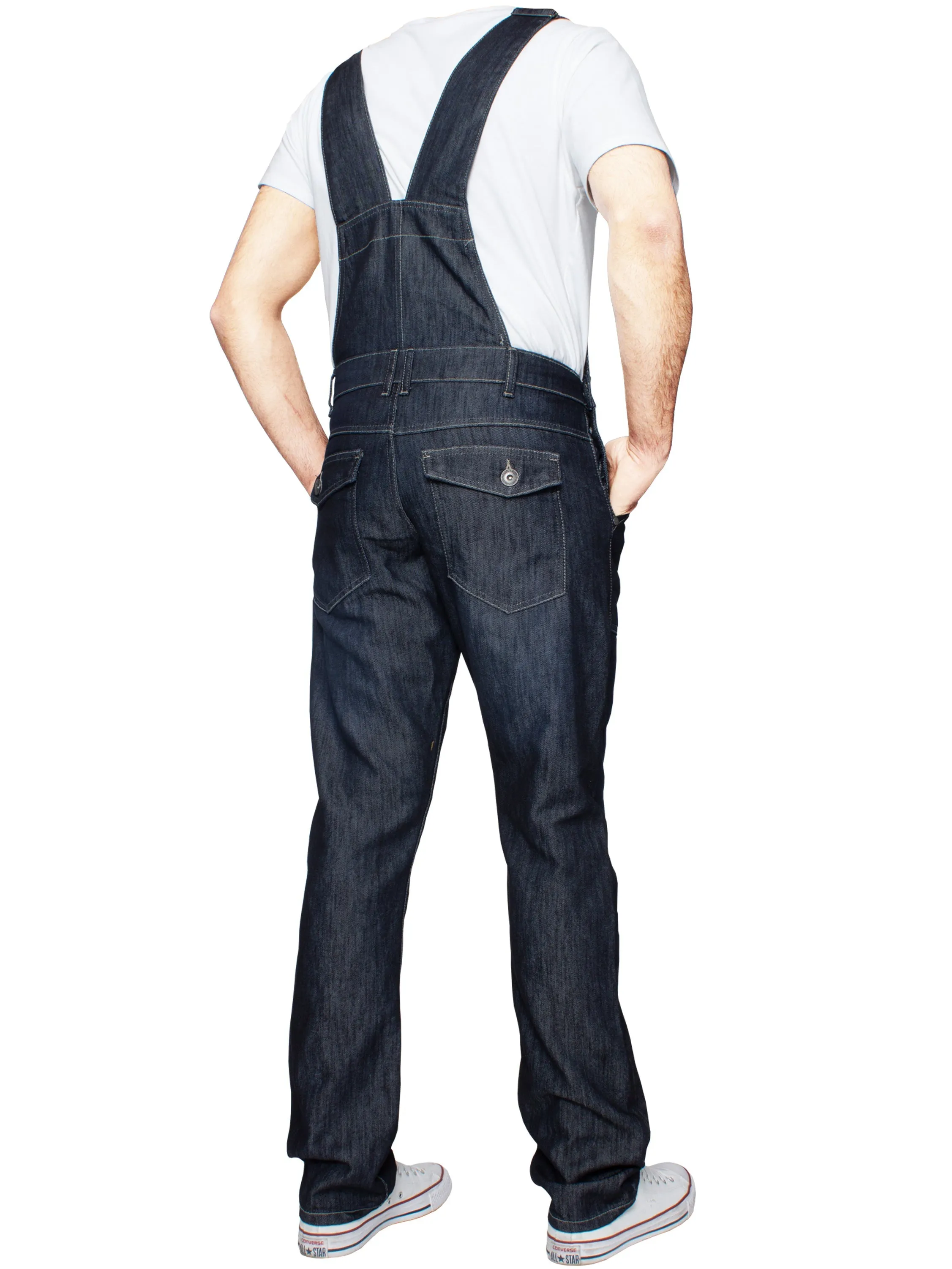 Mens Fashionable Denim Overall Dungarees  | Enzo Designer Menswear