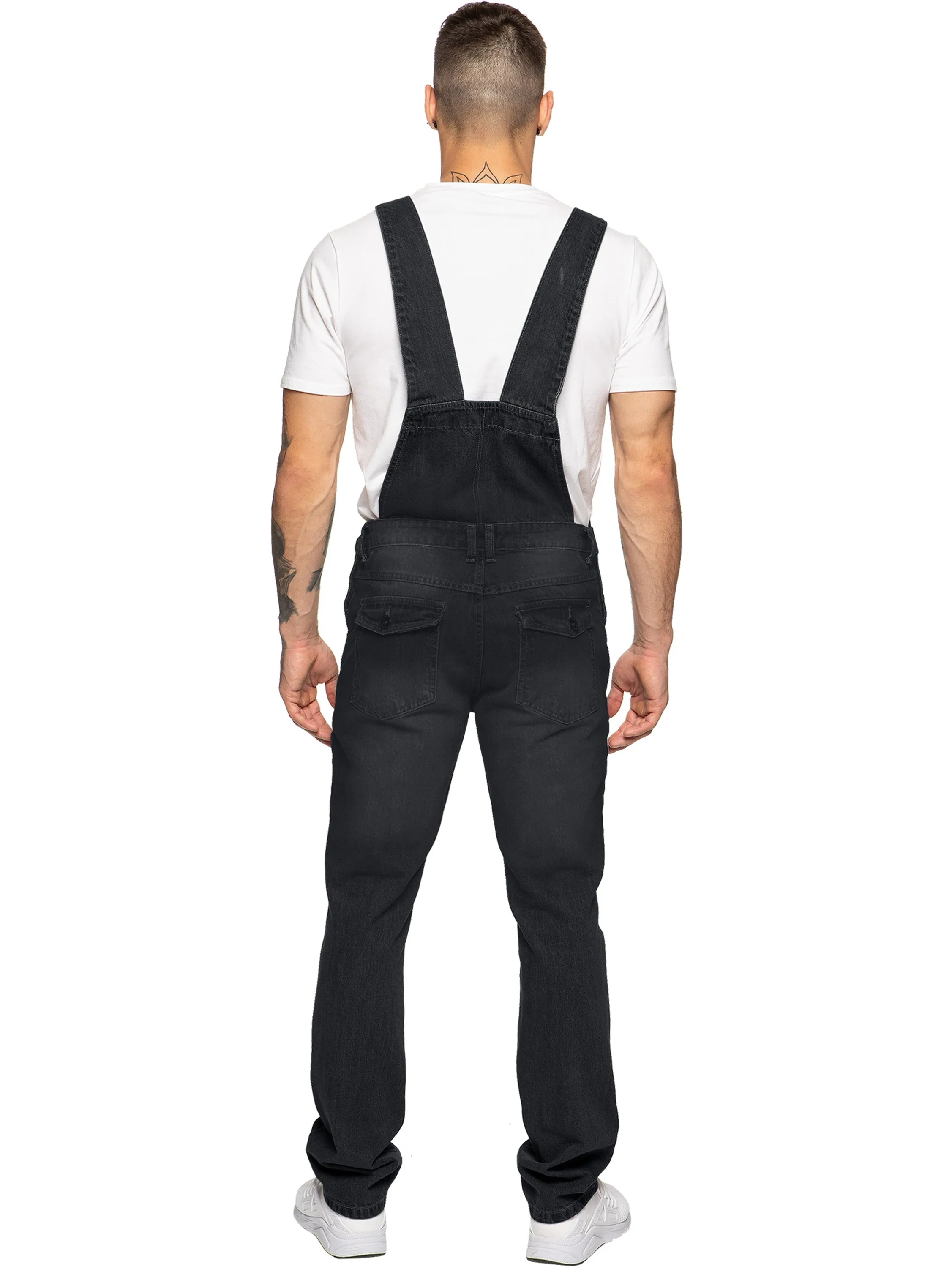 Mens Fashionable Denim Overall Dungarees  | Enzo Designer Menswear