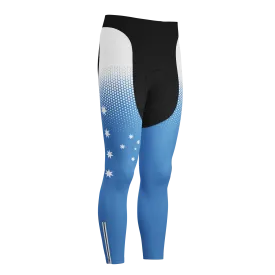 Men's World Countries Team Australia Icon Gel Padded Cycling Bib-Tights