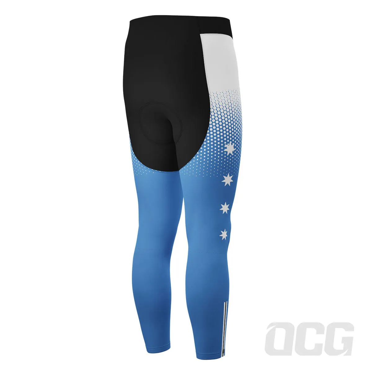 Men's World Countries Team Australia Icon Gel Padded Cycling Bib-Tights