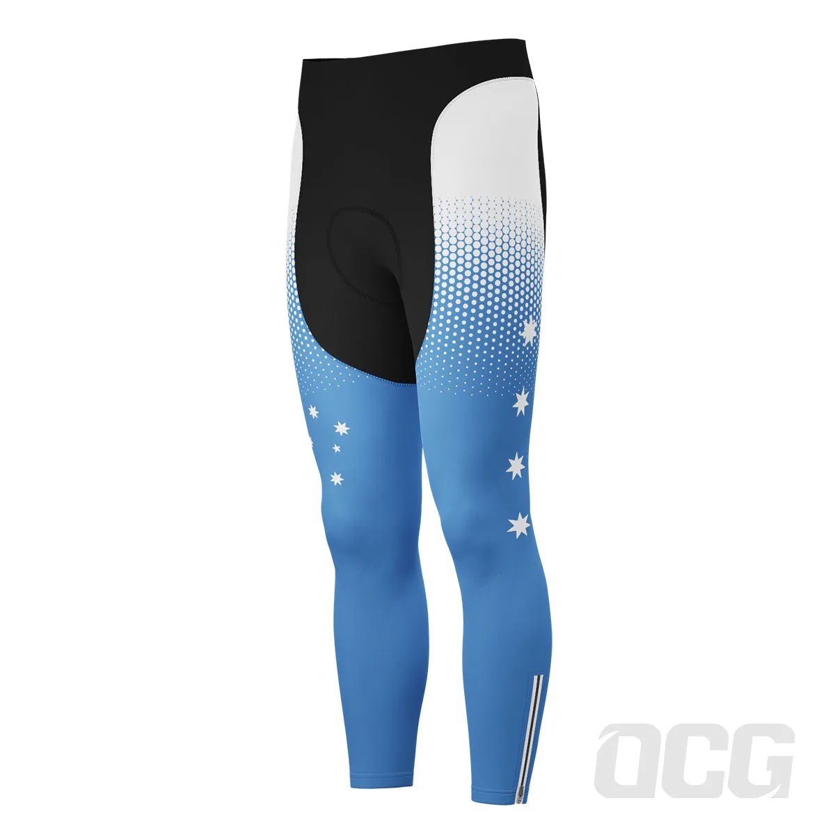 Men's World Countries Team Australia Icon Gel Padded Cycling Bib-Tights