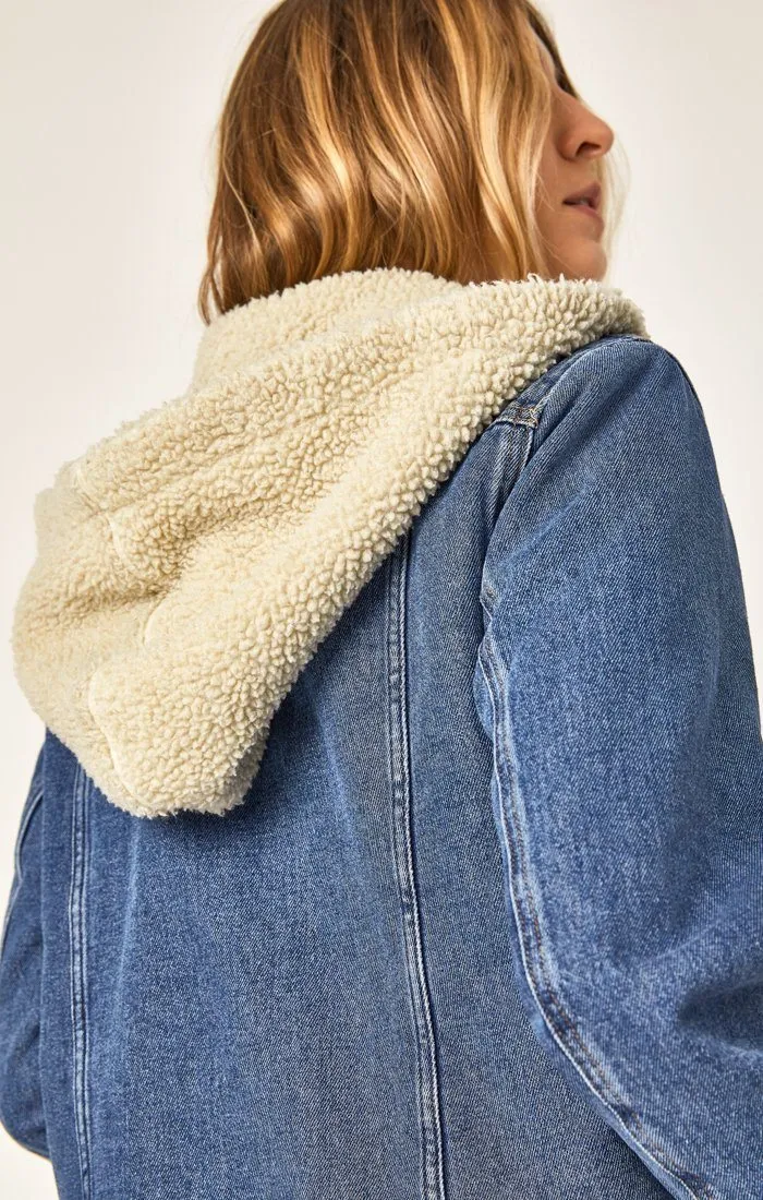 MINA JACKET IN MID DENIM