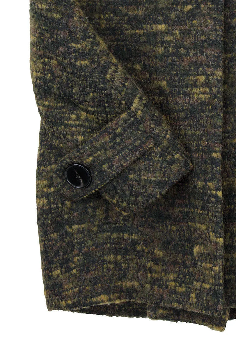 Mohair Tweed 3/4 Coat
