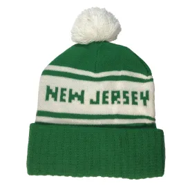 New Jersey Winter Pom Pom Knit Hat