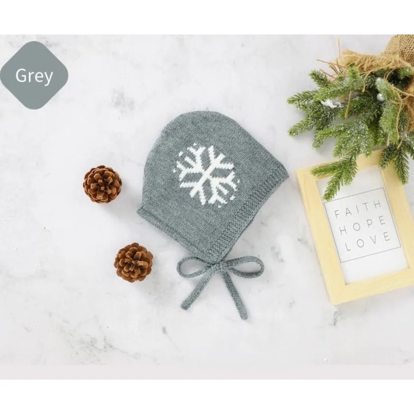 Newborn Warm Snowflake Bonnet
