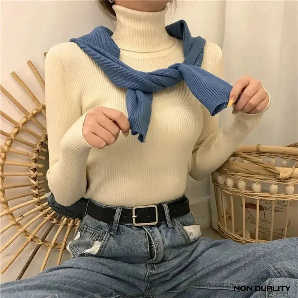 Non Duality | Classic Ribbed Turtleneck Fit