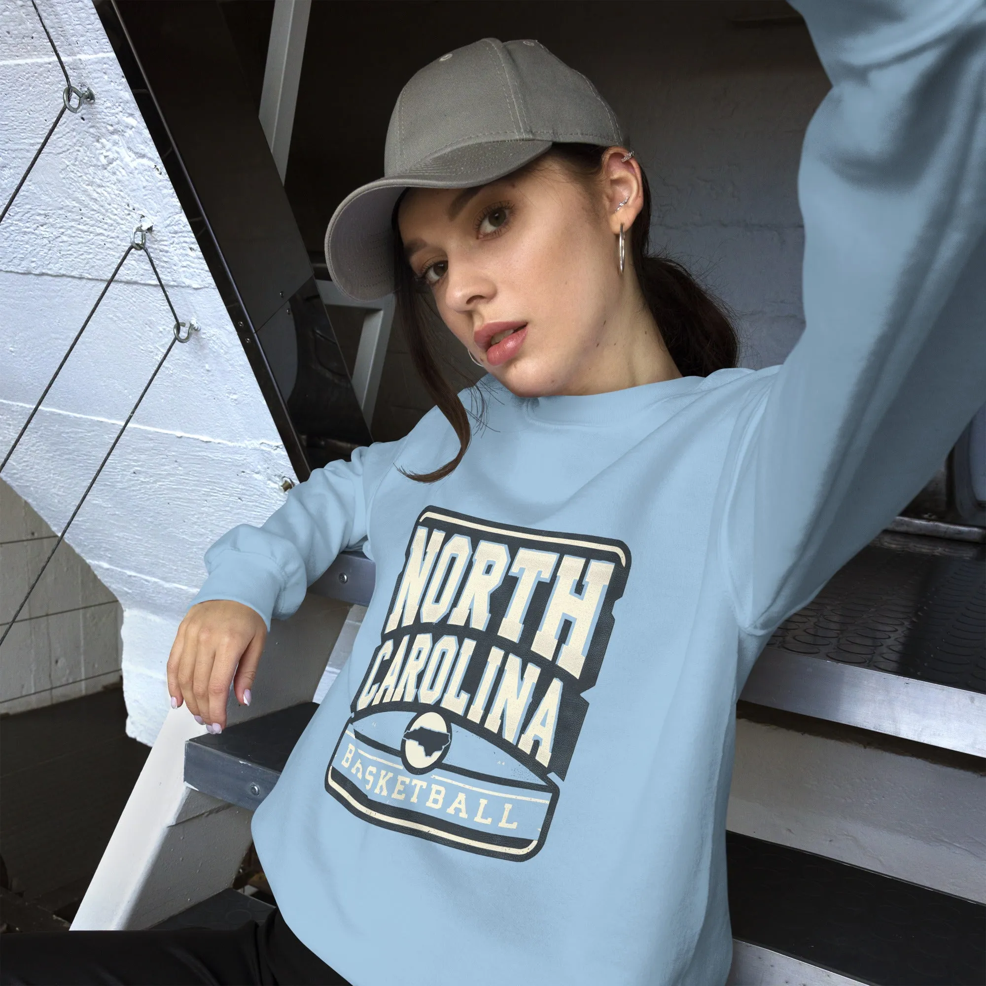 North Carolina Basketball Vintage Retro Unisex Sweatshirt
